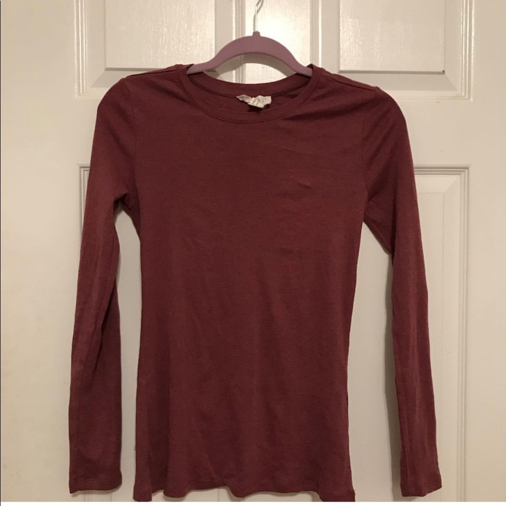 Long sleeve crew neck tee